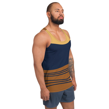 Tank Top Blue and Brown