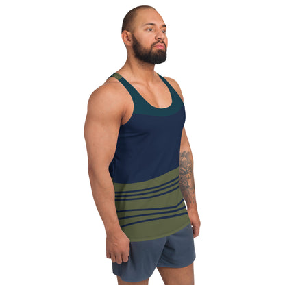 Tank Top Blue and Dark Green