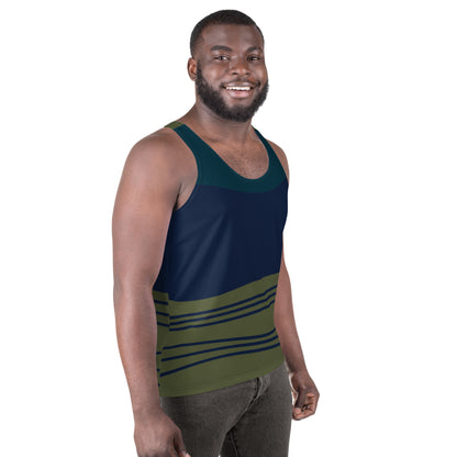 Tank Top Blue and Dark Green