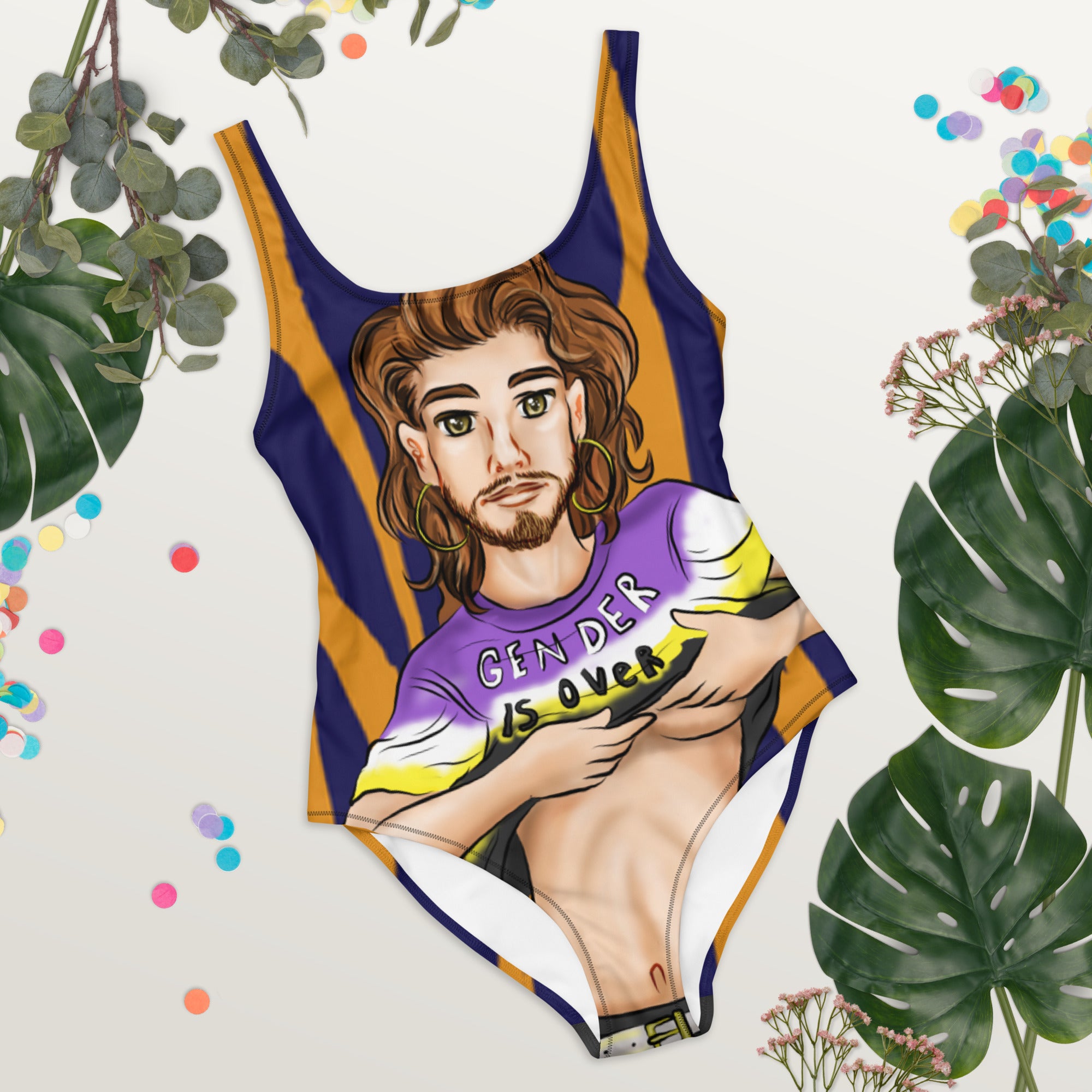 Trangender Non-Binary One-Piece Swimsuit