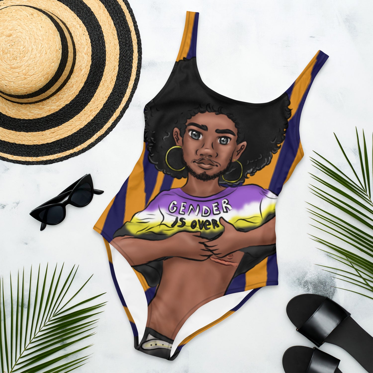 One-Piece Swimsuit Non-Binary