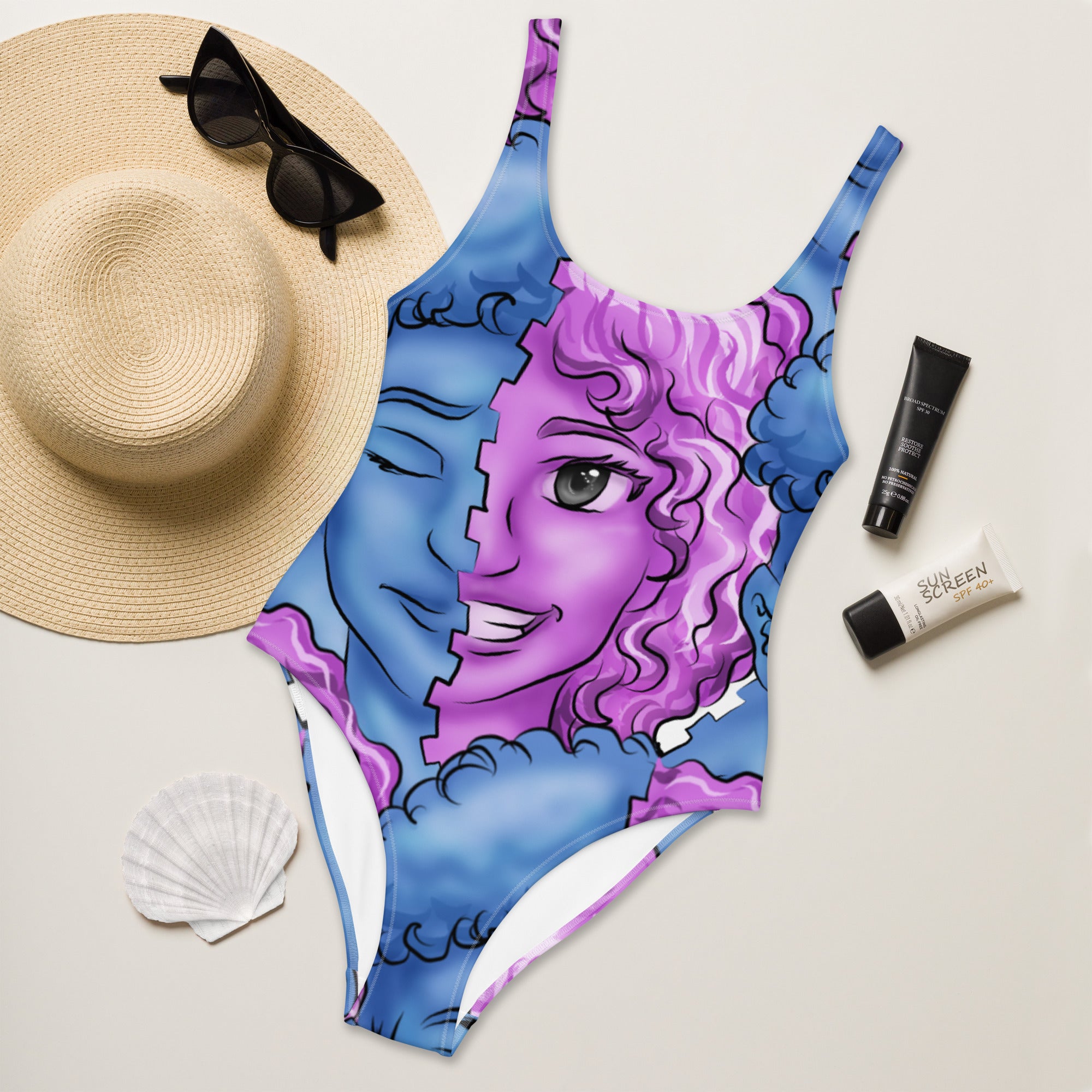 One-Piece Swimsuit Transgender Male to Female