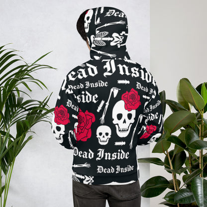 Sudadera con capucha Calavera con Flor