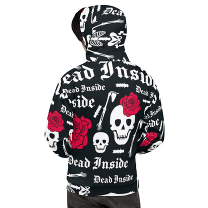 Hoodie Skull with Flower