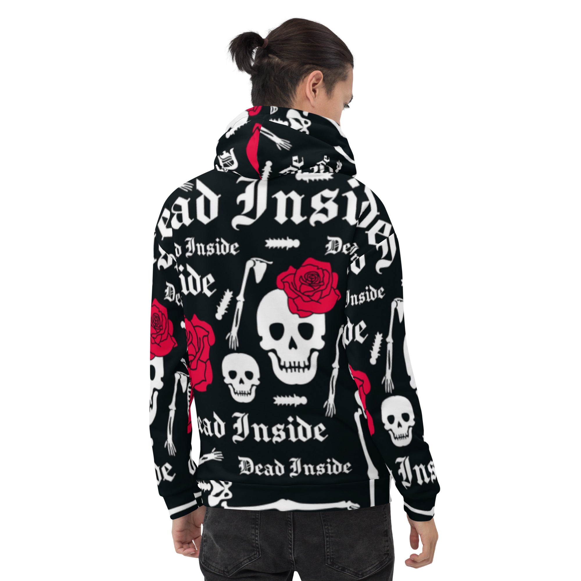 Hoodie Skull with Flower