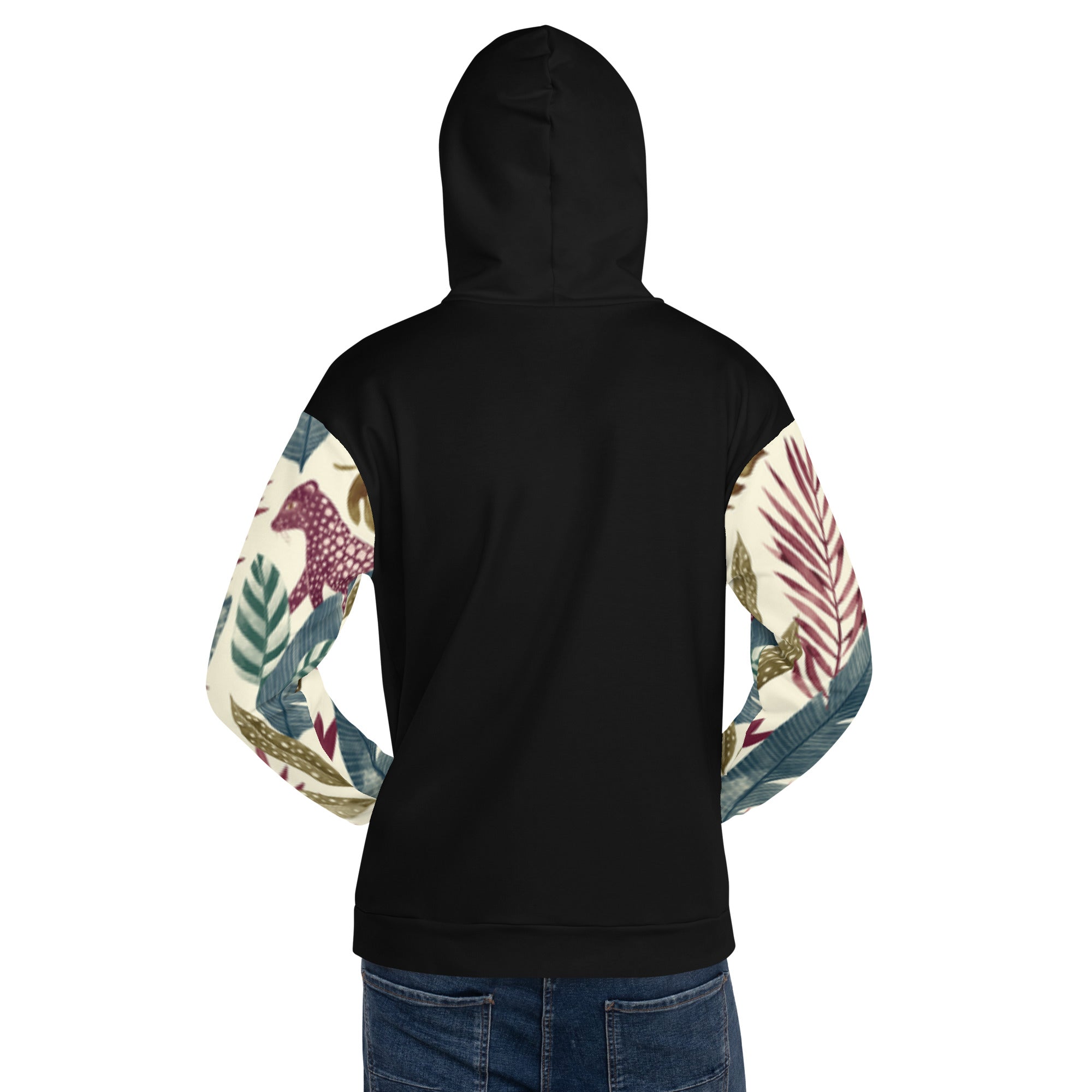 Hoodie White Floral