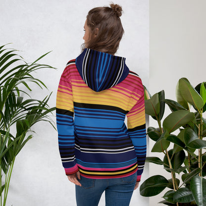 Sudadera Con Capucha Rayas De Colores