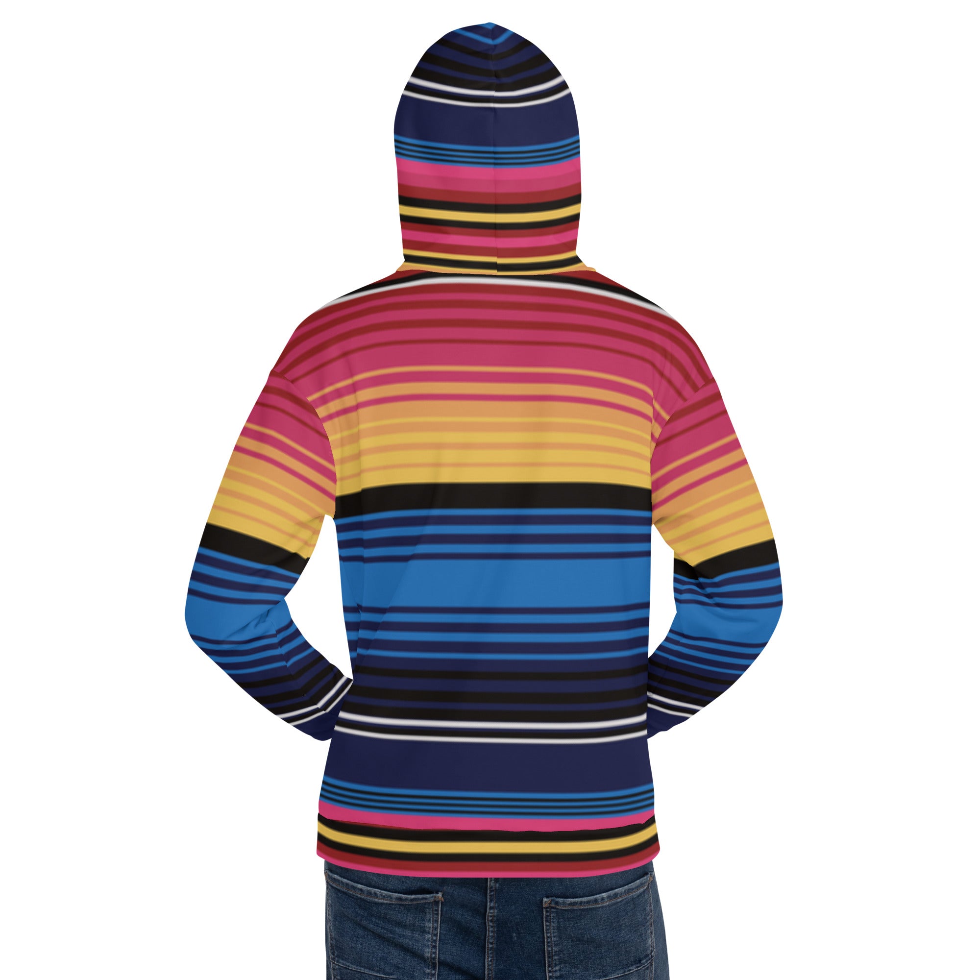 Sudadera Con Capucha Rayas De Colores