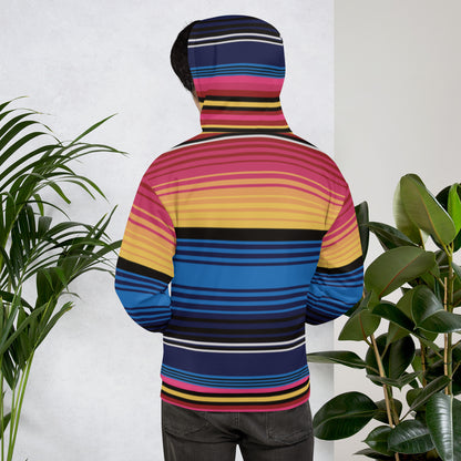 Sudadera Con Capucha Rayas De Colores