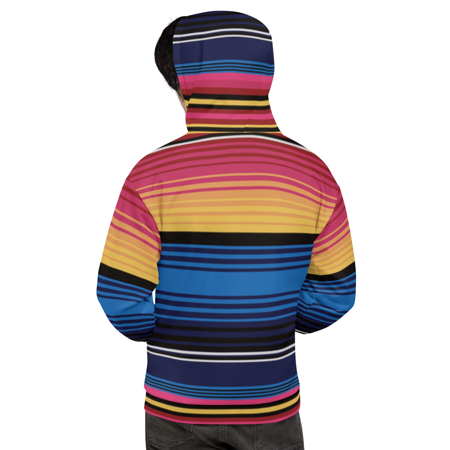 Sudadera Con Capucha Rayas De Colores