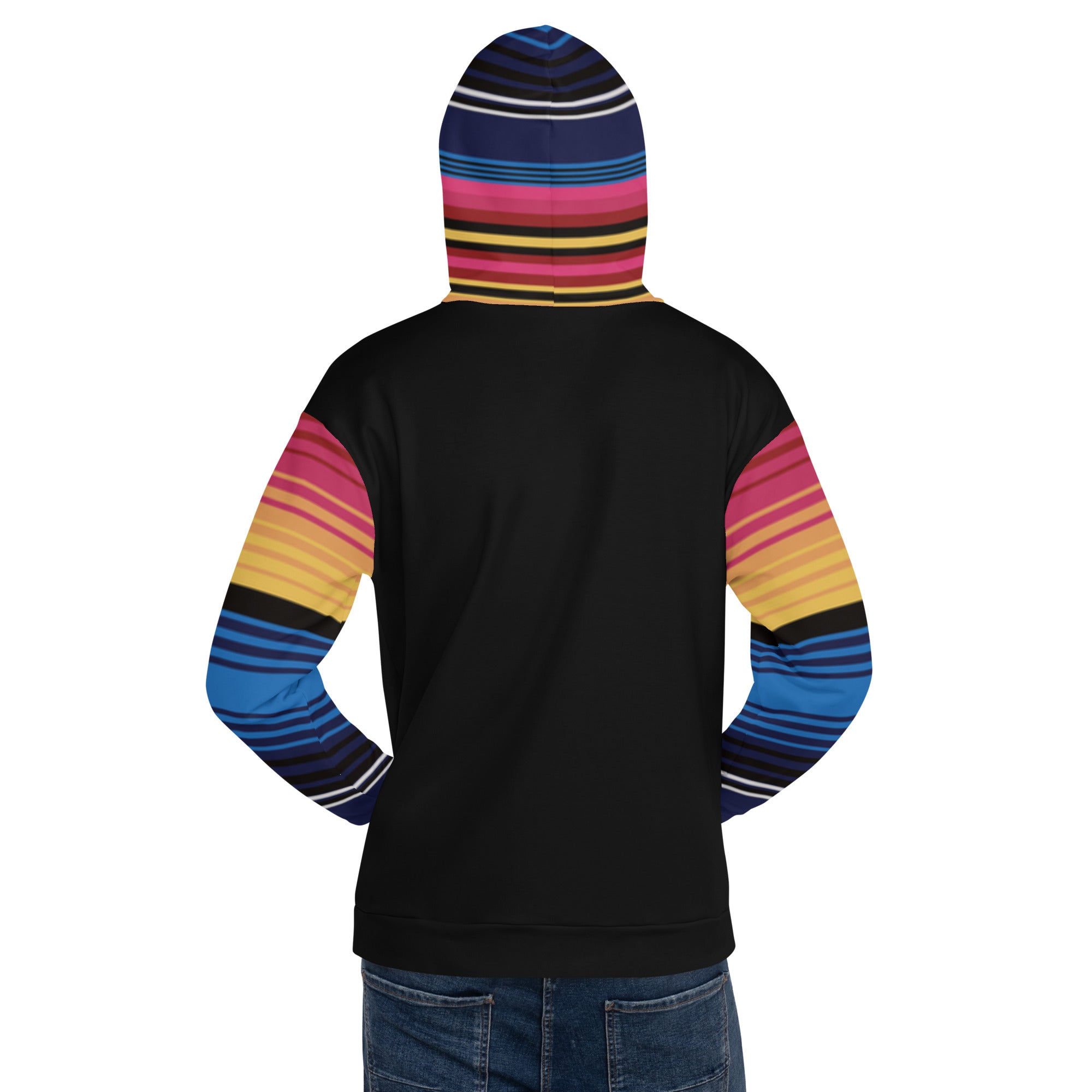 Hoodie Colored Stripes With Black