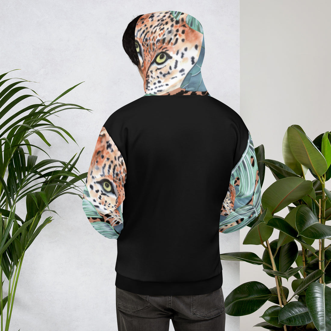 Hoodie Jaguar and Leaf