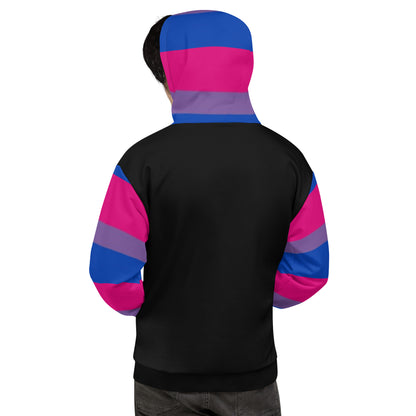 Sudadera con capucha Bandera del Orgullo Bisexual