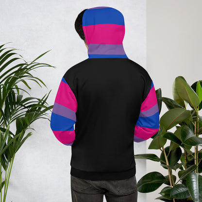 Sudadera con capucha Bandera del Orgullo Bisexual