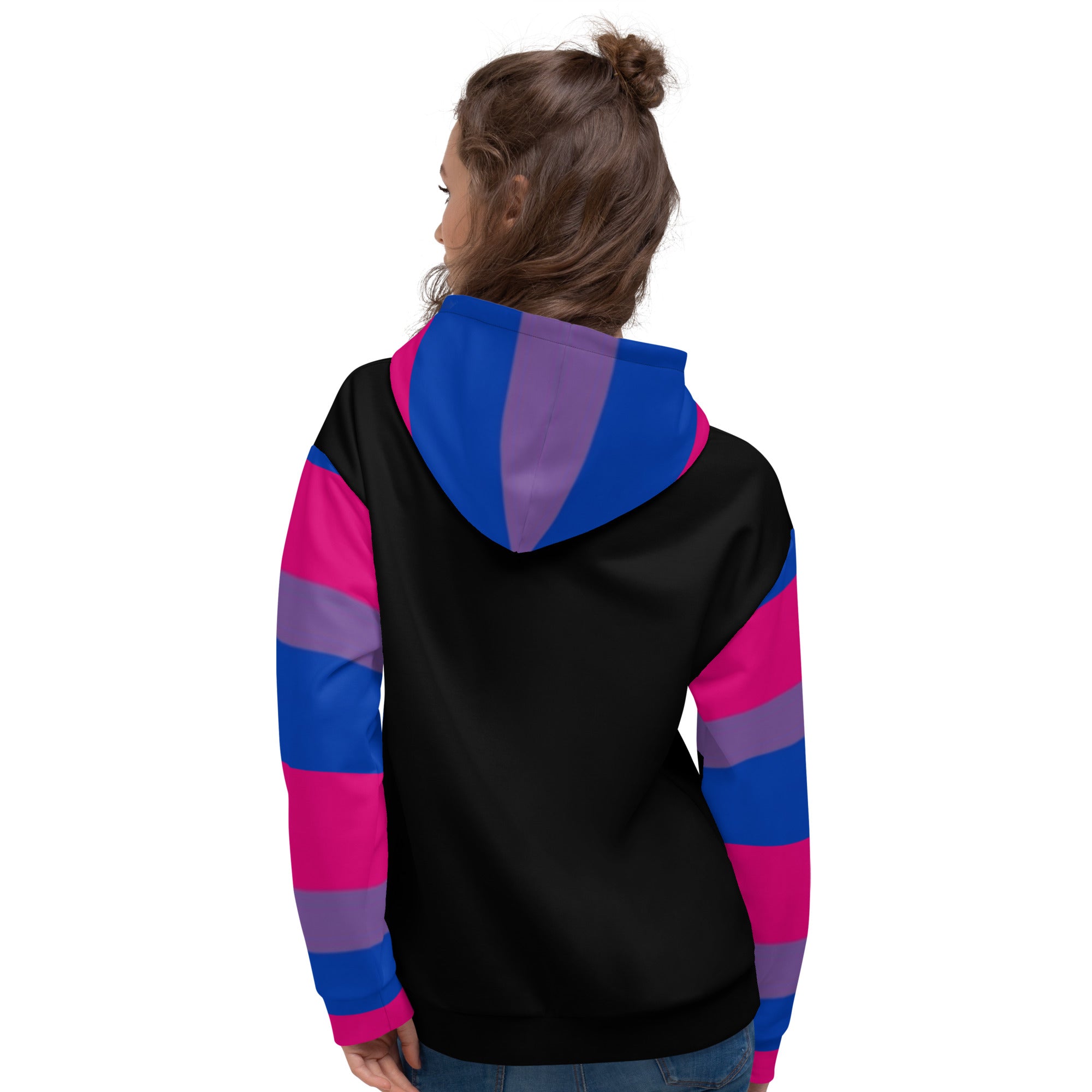 Sudadera con capucha Bandera del Orgullo Bisexual