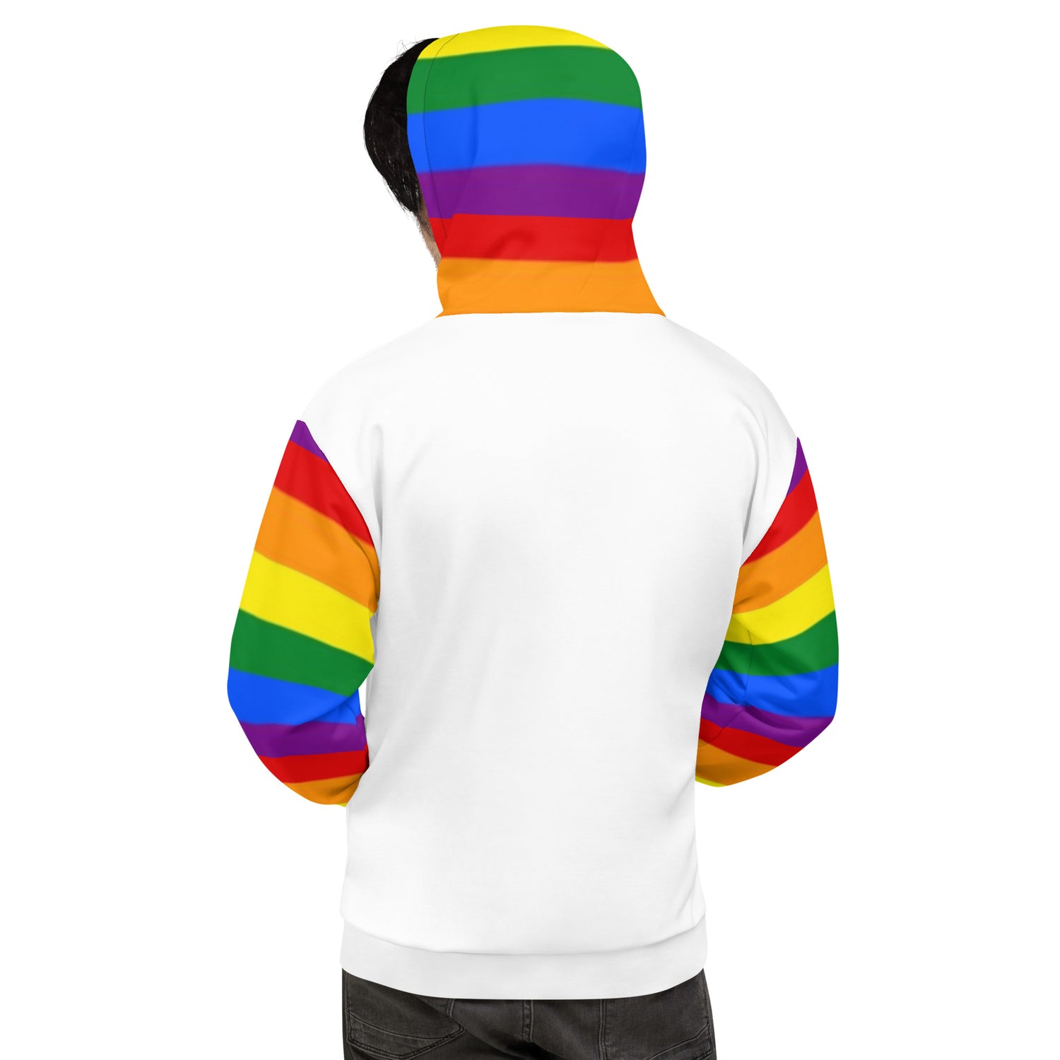 Sudadera con capucha LGBTQ+ Bandera del Orgullo Arco Iris