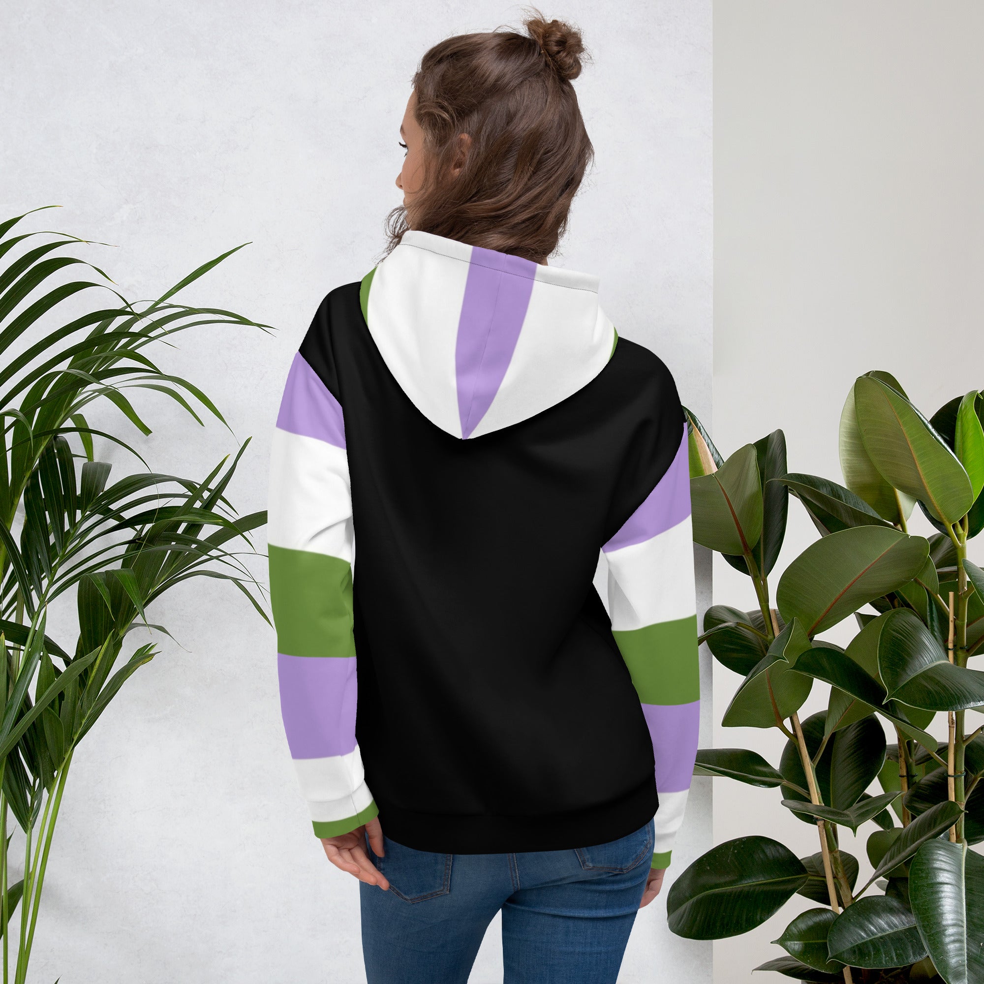 Sudadera con capucha Bandera del orgullo Genderqueer