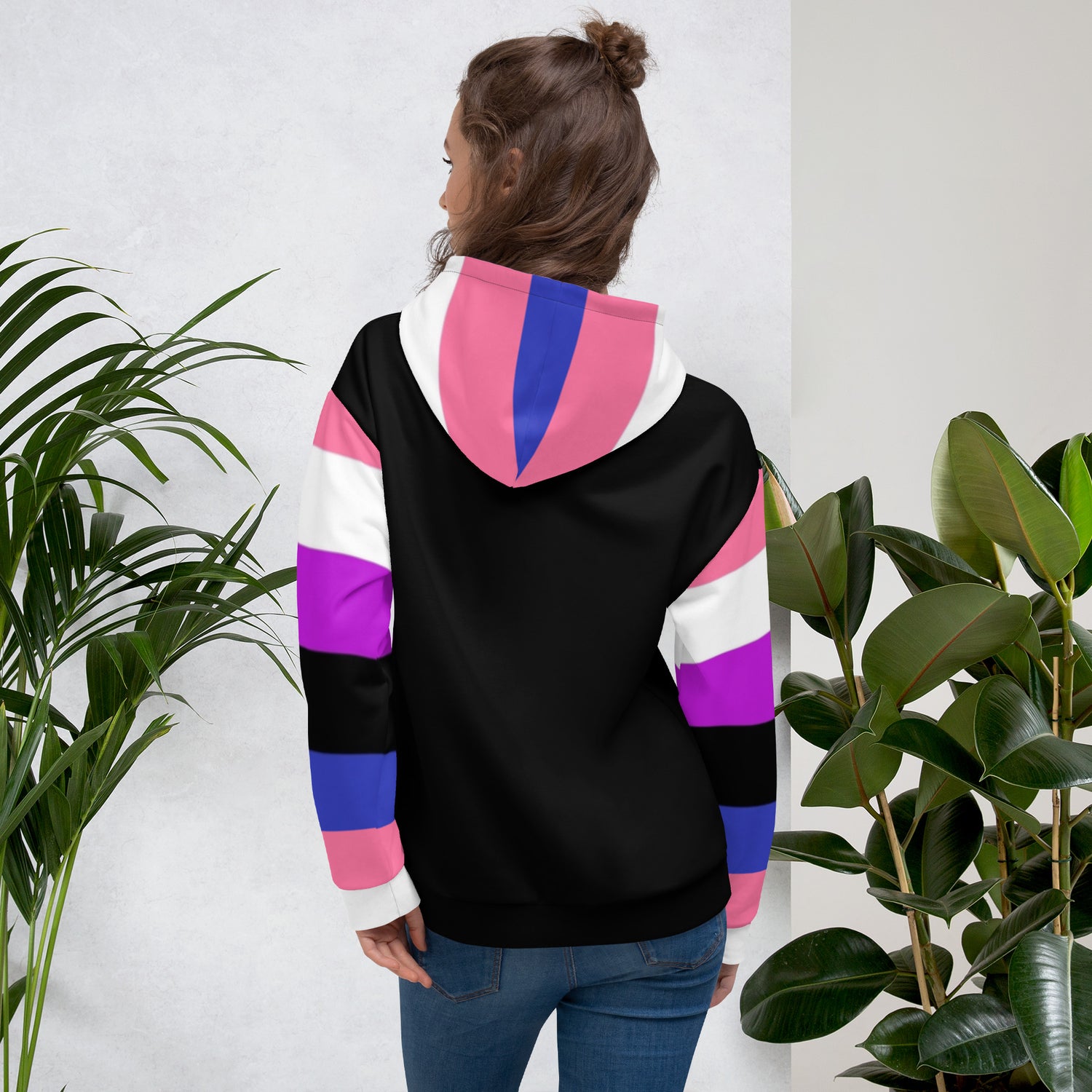 Hoodie Genderfluid pride flag