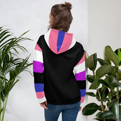 Sudadera con capucha Bandera del orgullo Genderfluid