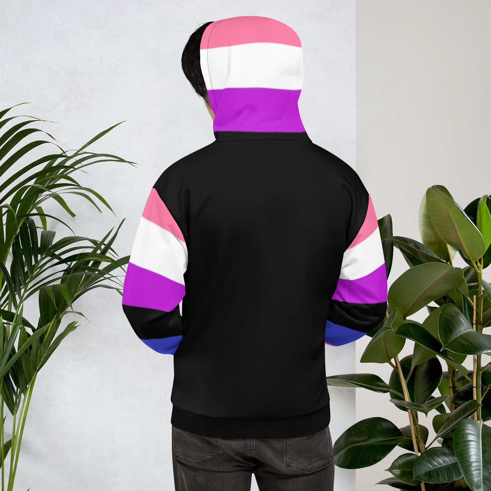 Hoodie Genderfluid pride flag