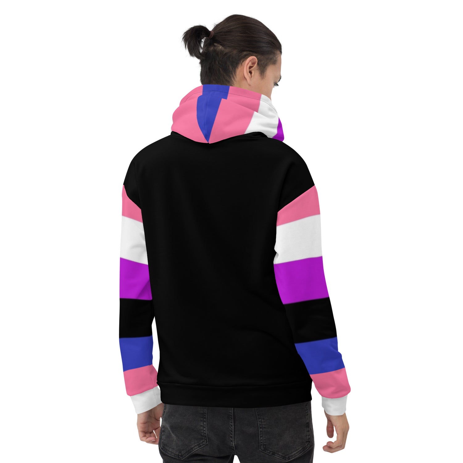 Sudadera con capucha Bandera del orgullo Genderfluid