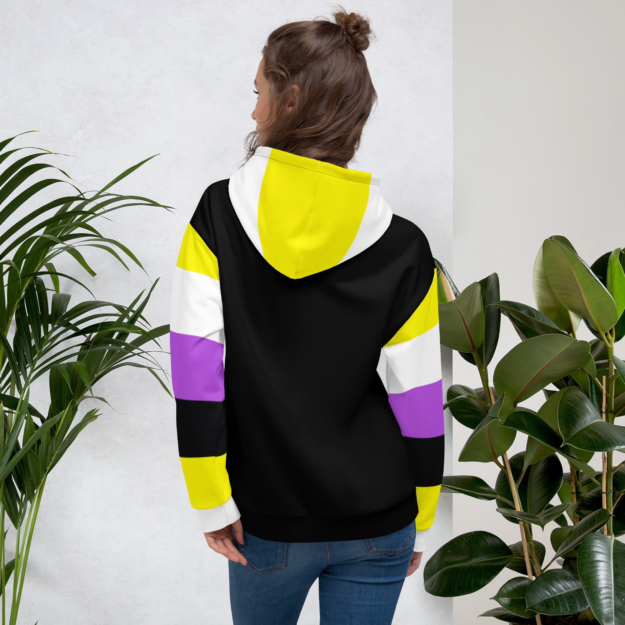 Hoodie Non-Binary Pride Flag