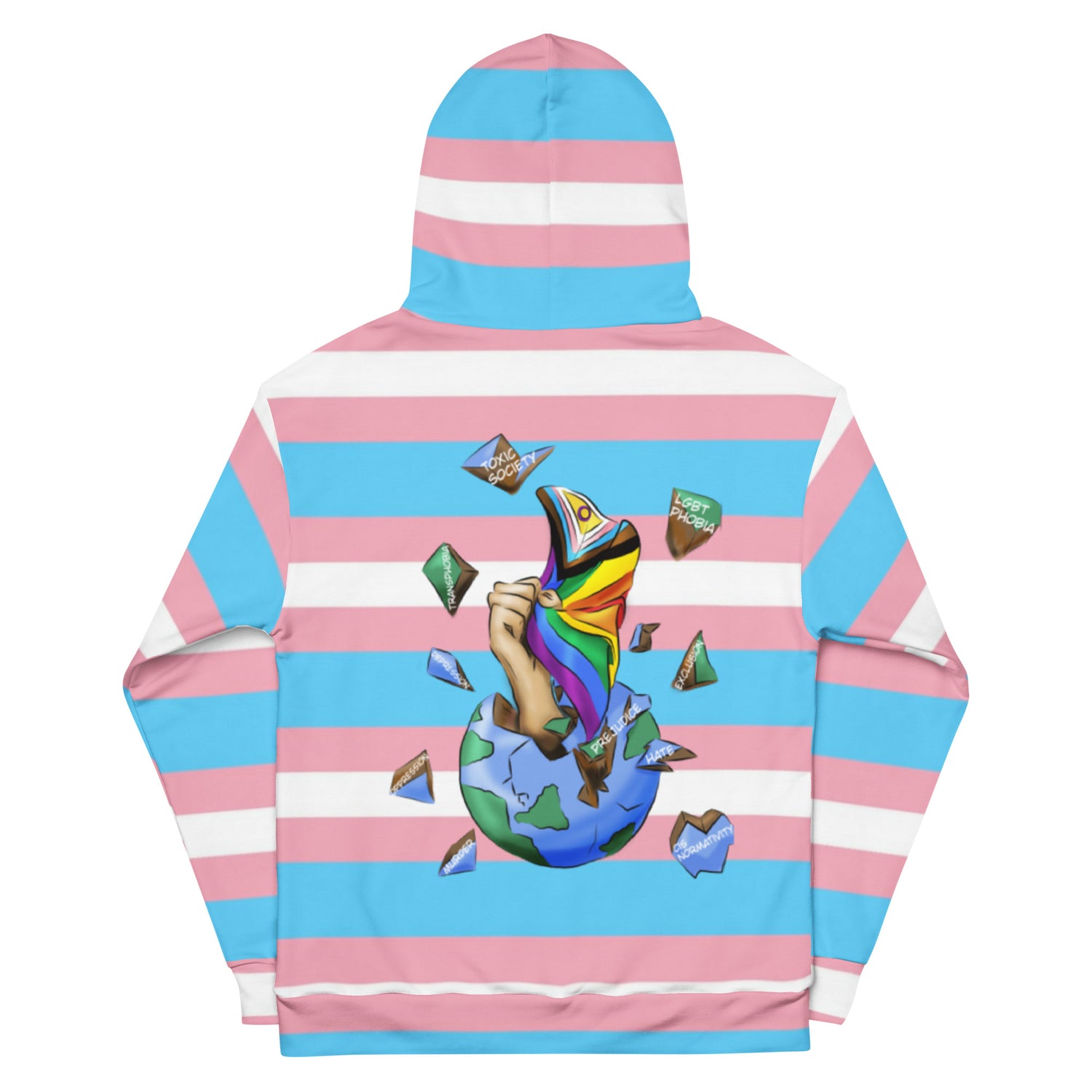 Hoodie transgender Planet Resistance