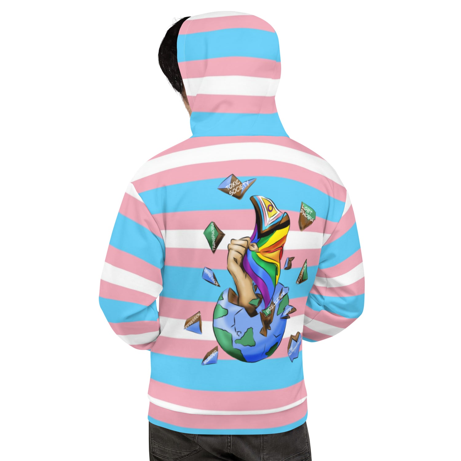 Hoodie transgender Planet Resistance