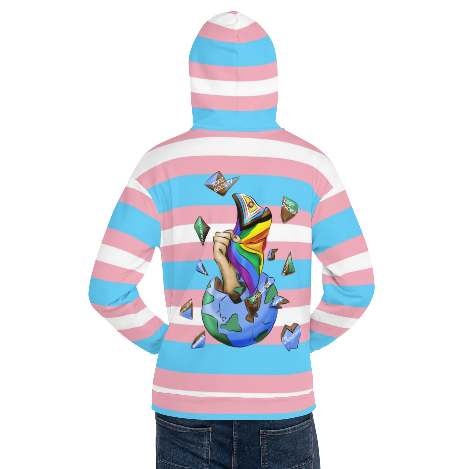 Hoodie transgender Planet Resistance