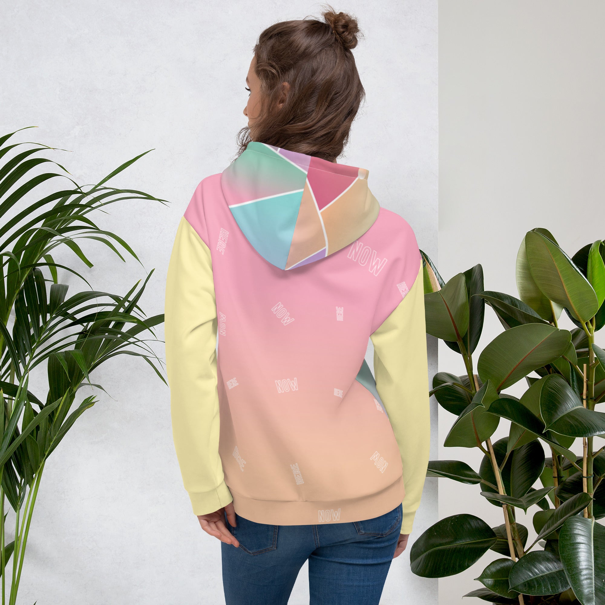 Sudadera con capucha de color