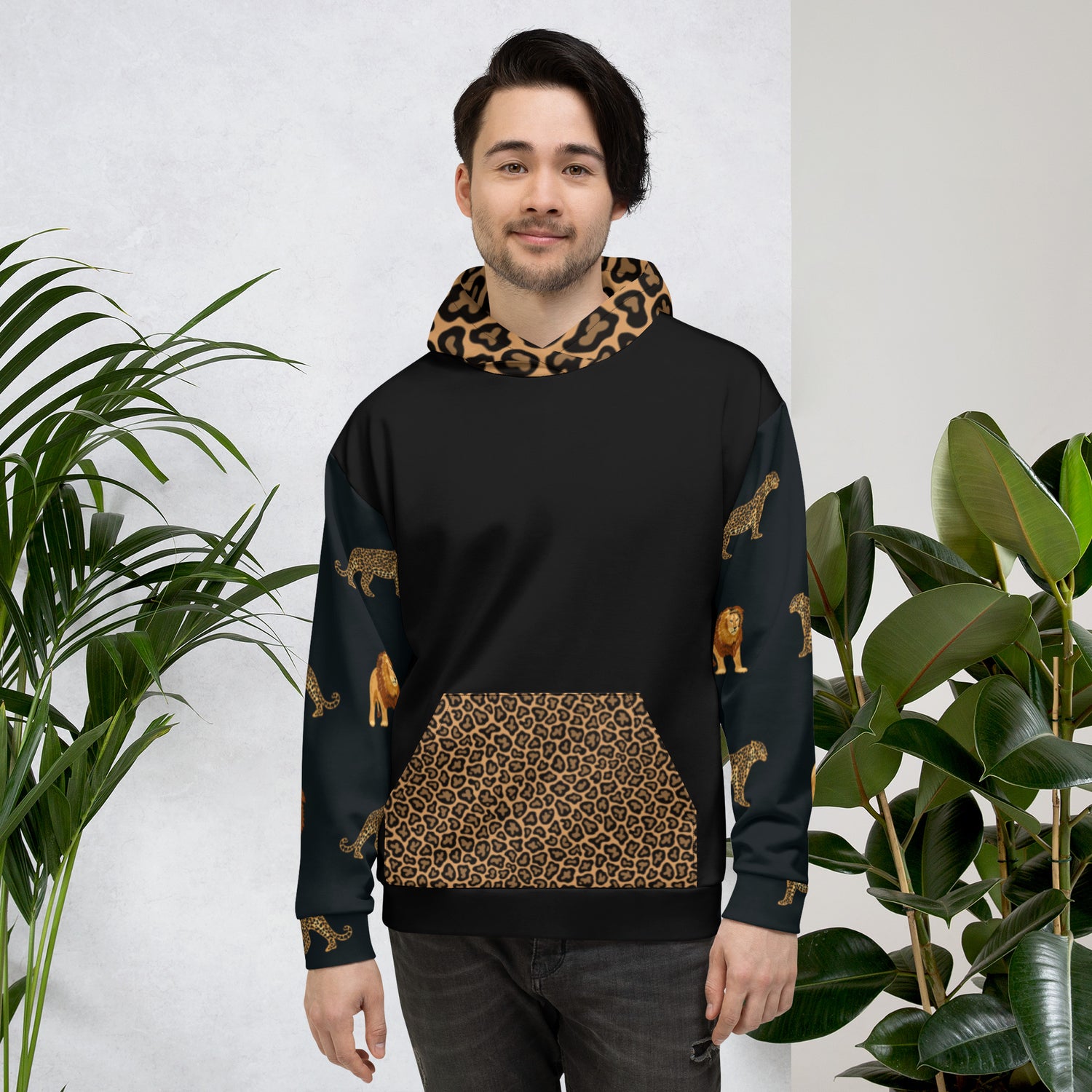 Hoodie Jaguar and Lion