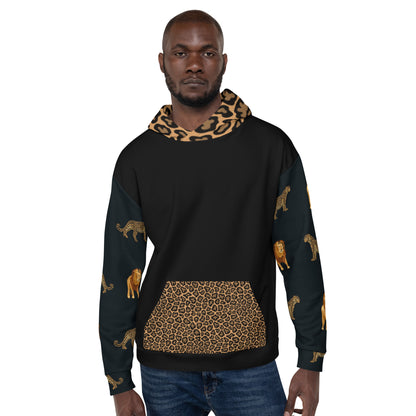 Hoodie Jaguar and Lion