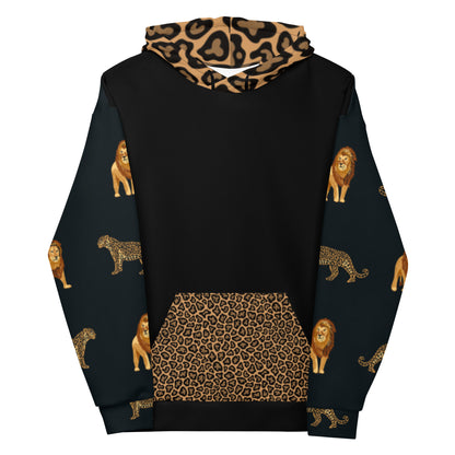 Hoodie Jaguar and Lion