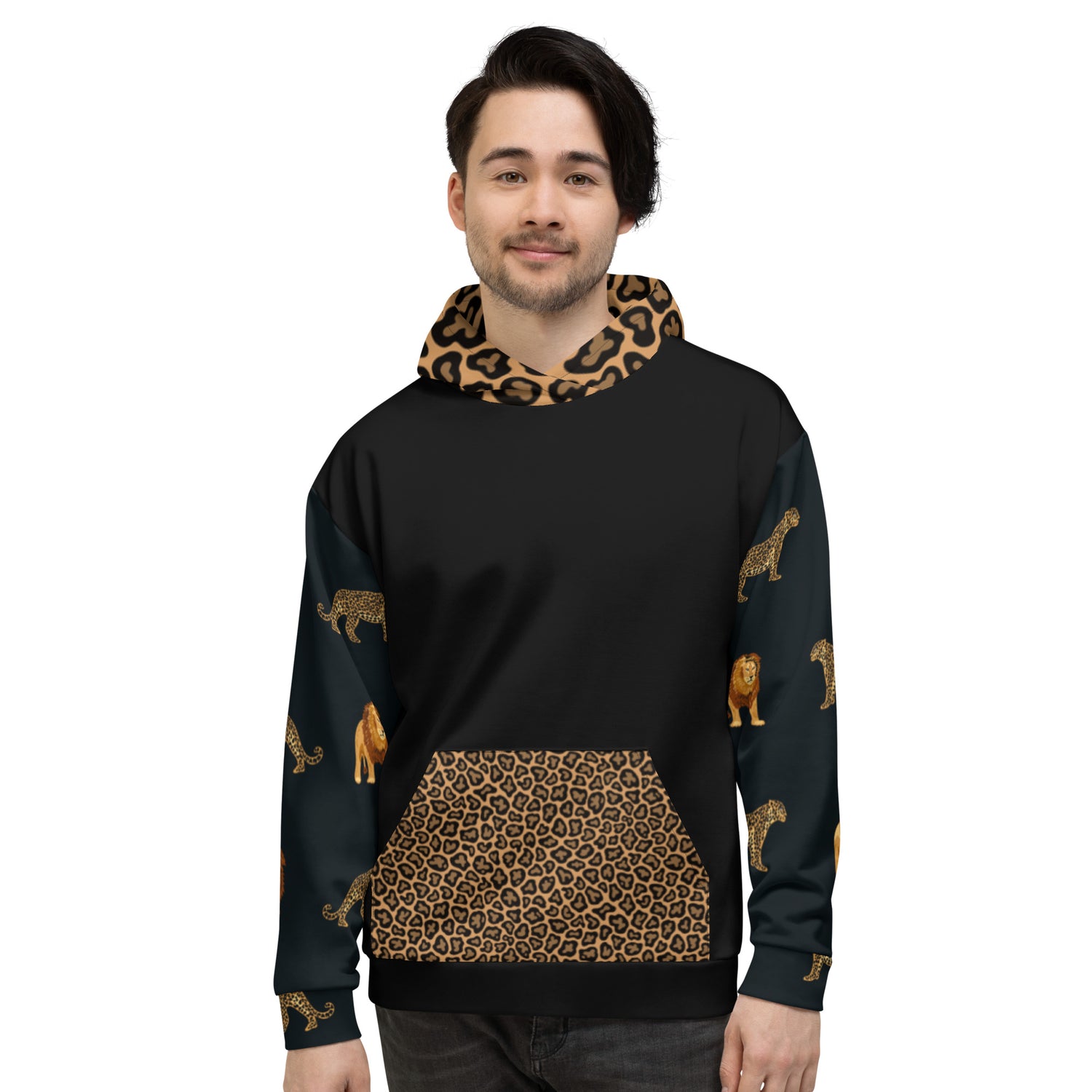 Hoodie Jaguar and Lion