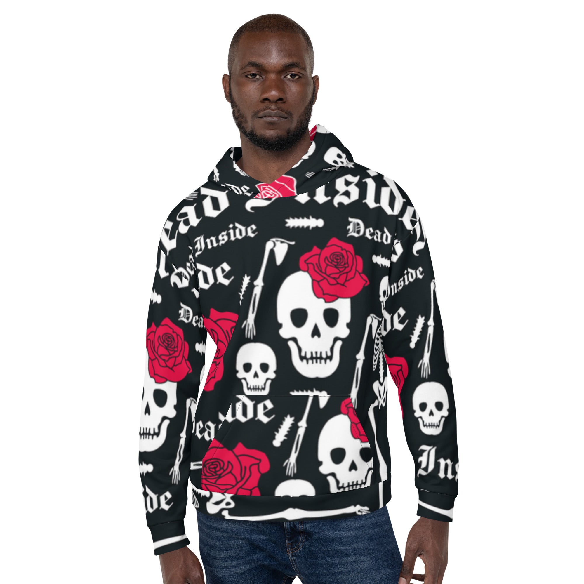 Hoodie Skull with Flower