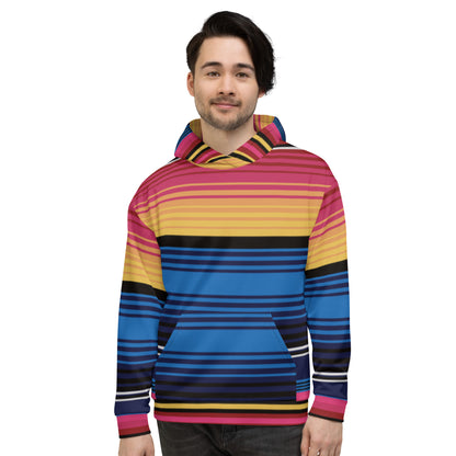 Sudadera Con Capucha Rayas De Colores