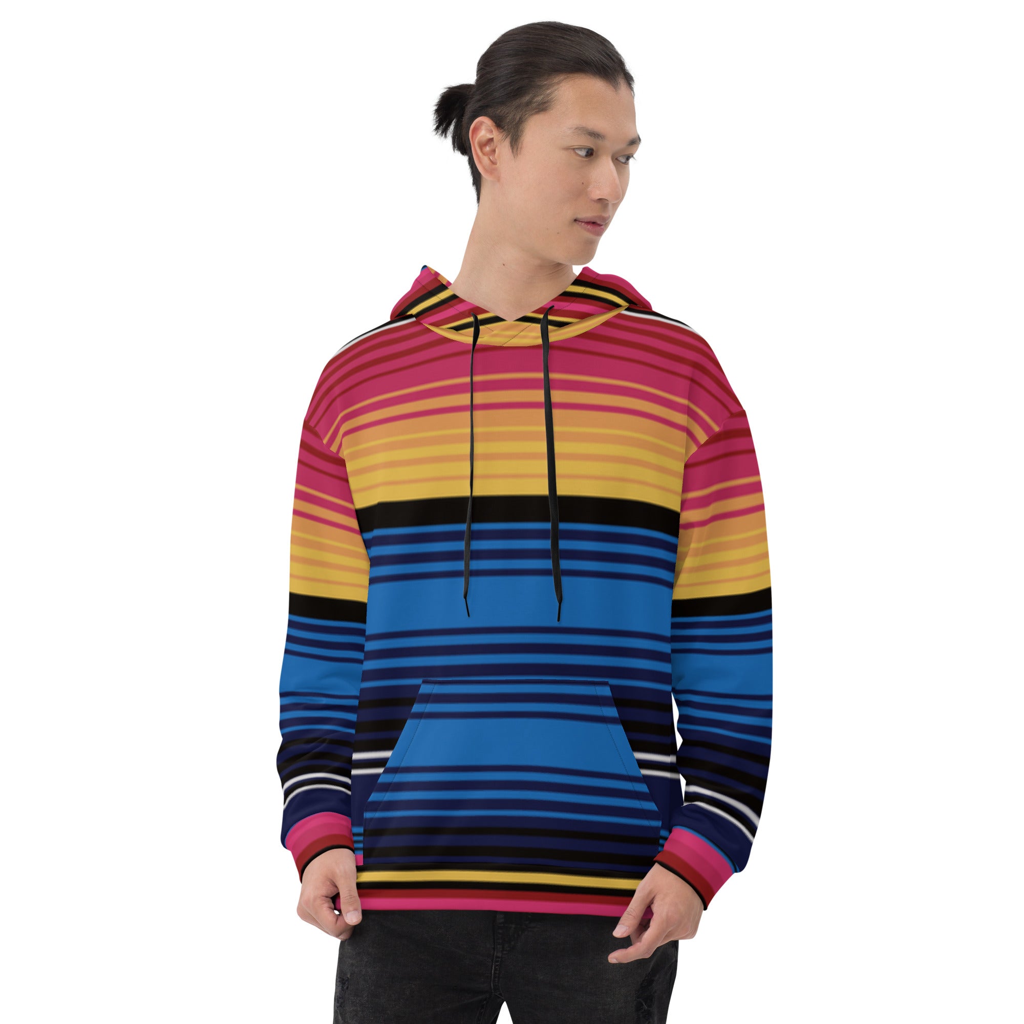 Sudadera Con Capucha Rayas De Colores