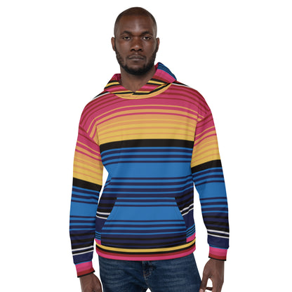 Sudadera Con Capucha Rayas De Colores