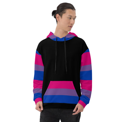 Sudadera con capucha Bandera del Orgullo Bisexual