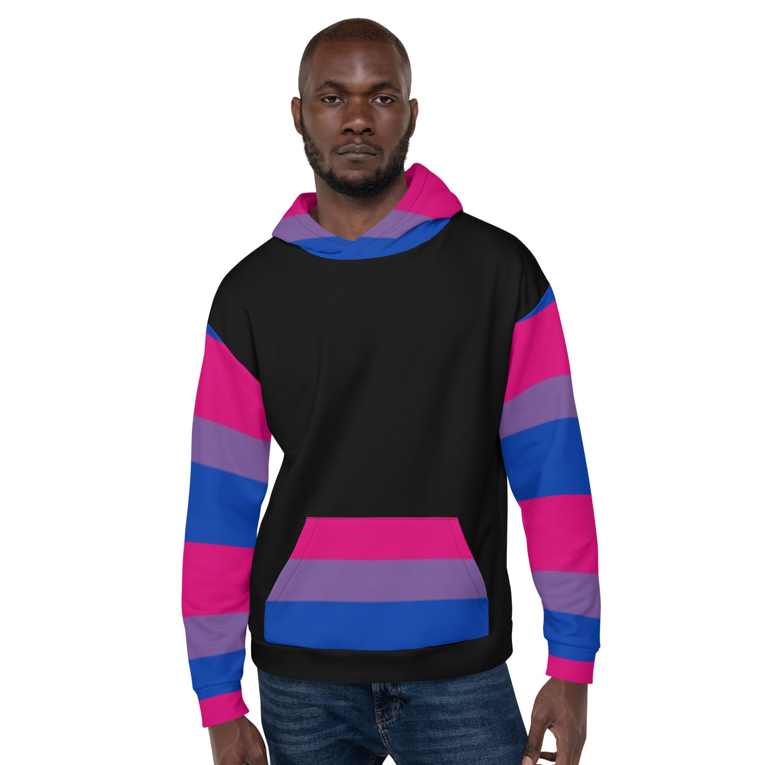 Sudadera con capucha Bandera del Orgullo Bisexual