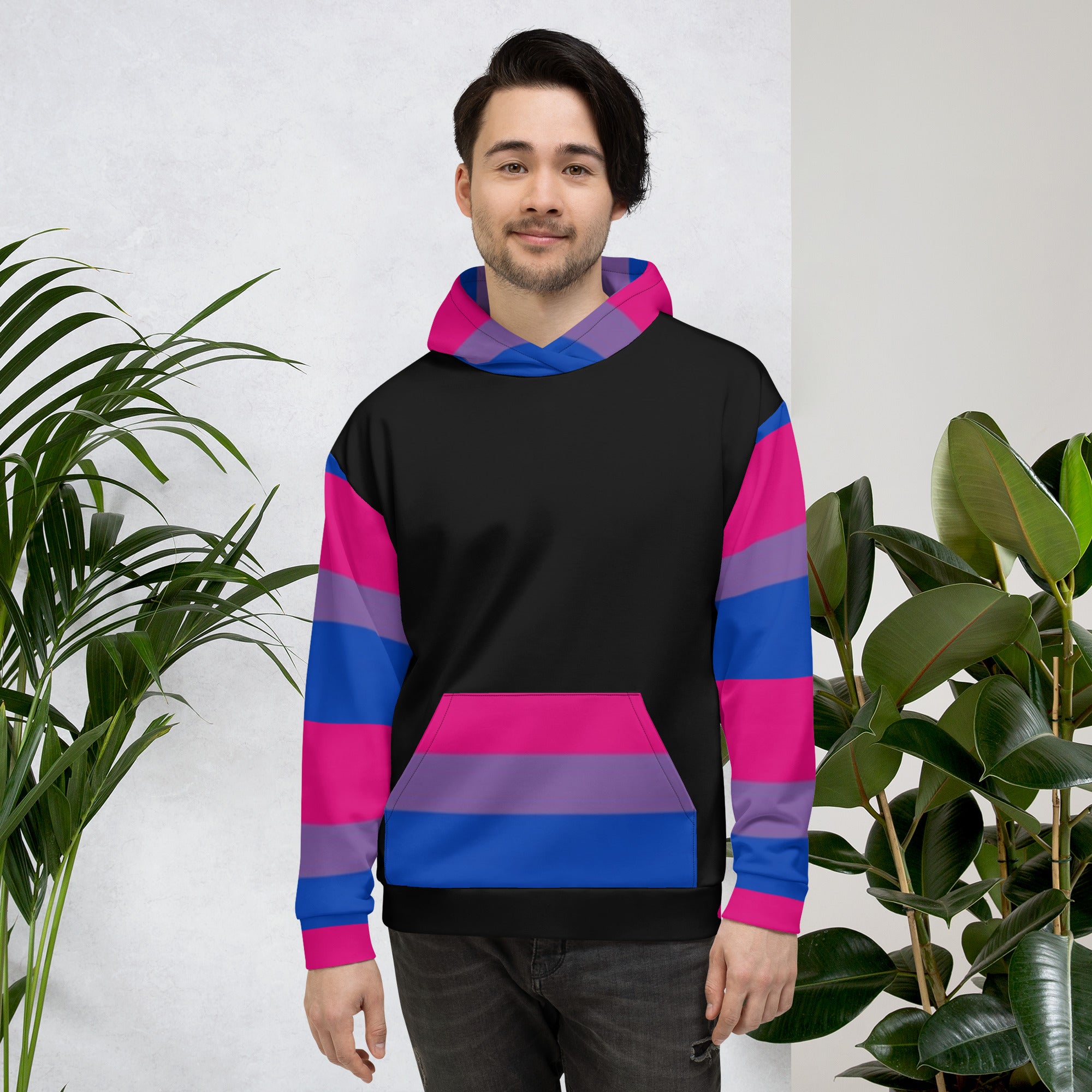 Sudadera con capucha Bandera del Orgullo Bisexual