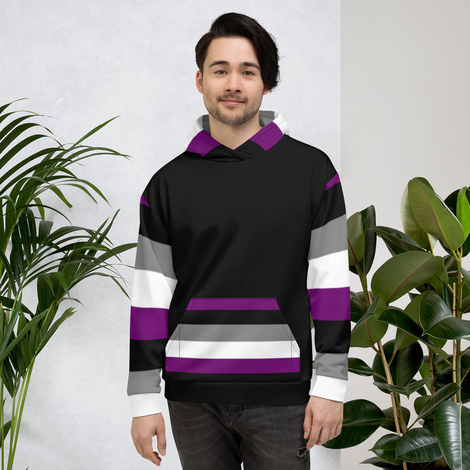 Hoodie Asexual pride flag