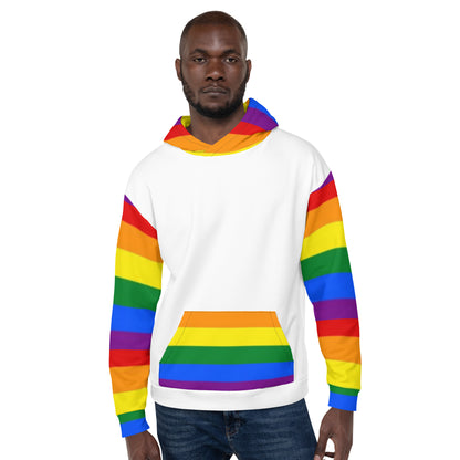 Sudadera con capucha LGBTQ+ Bandera del Orgullo Arco Iris