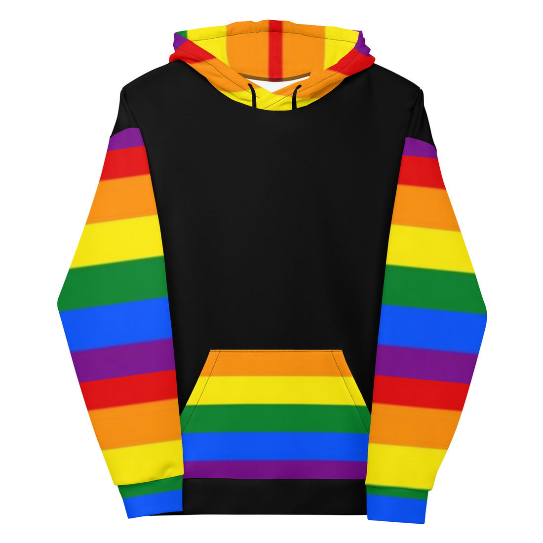 Sudadera con capucha LGBTQ+ bandera del orgullo arcoiris