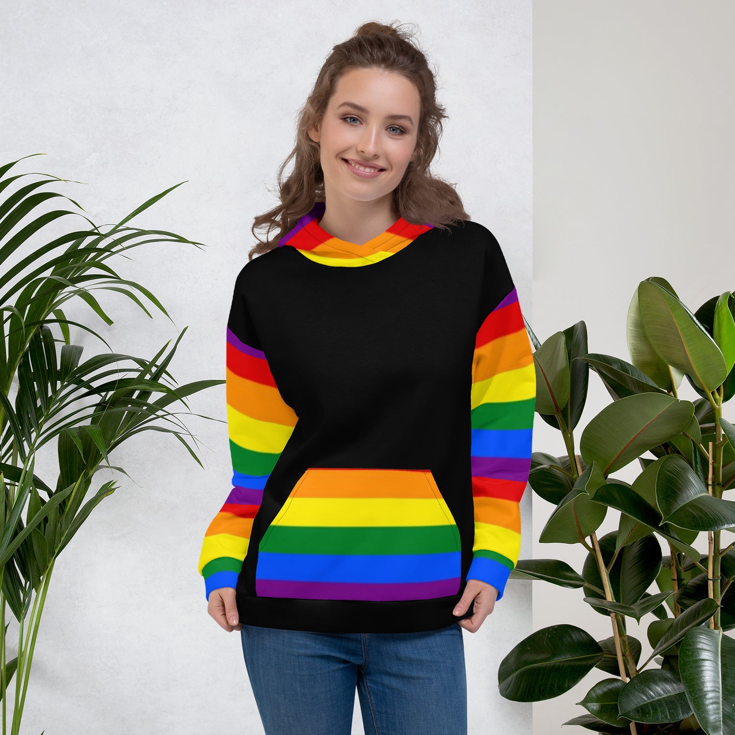 Hoodie LGBTQ+ rainbow pride flag