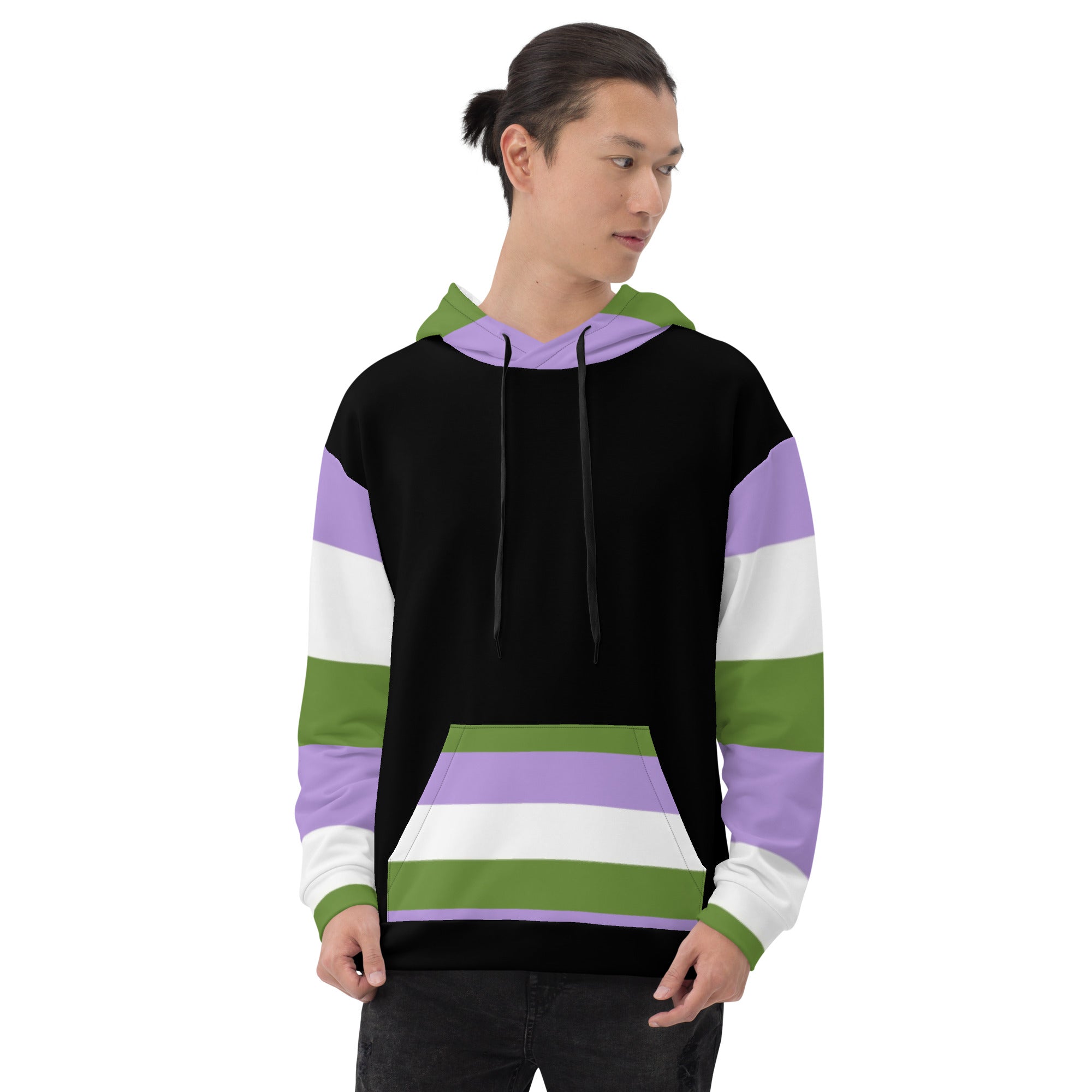 Sudadera con capucha Bandera del orgullo Genderqueer