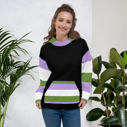 Hoodie Genderqueer pride flag