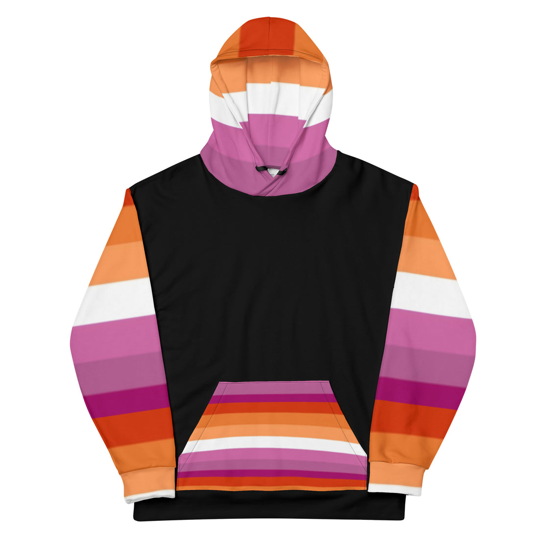 Hoodie Lesbian pride flag