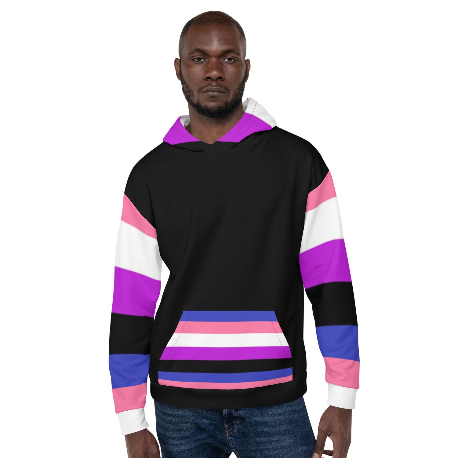 Sudadera con capucha Bandera del orgullo Genderfluid