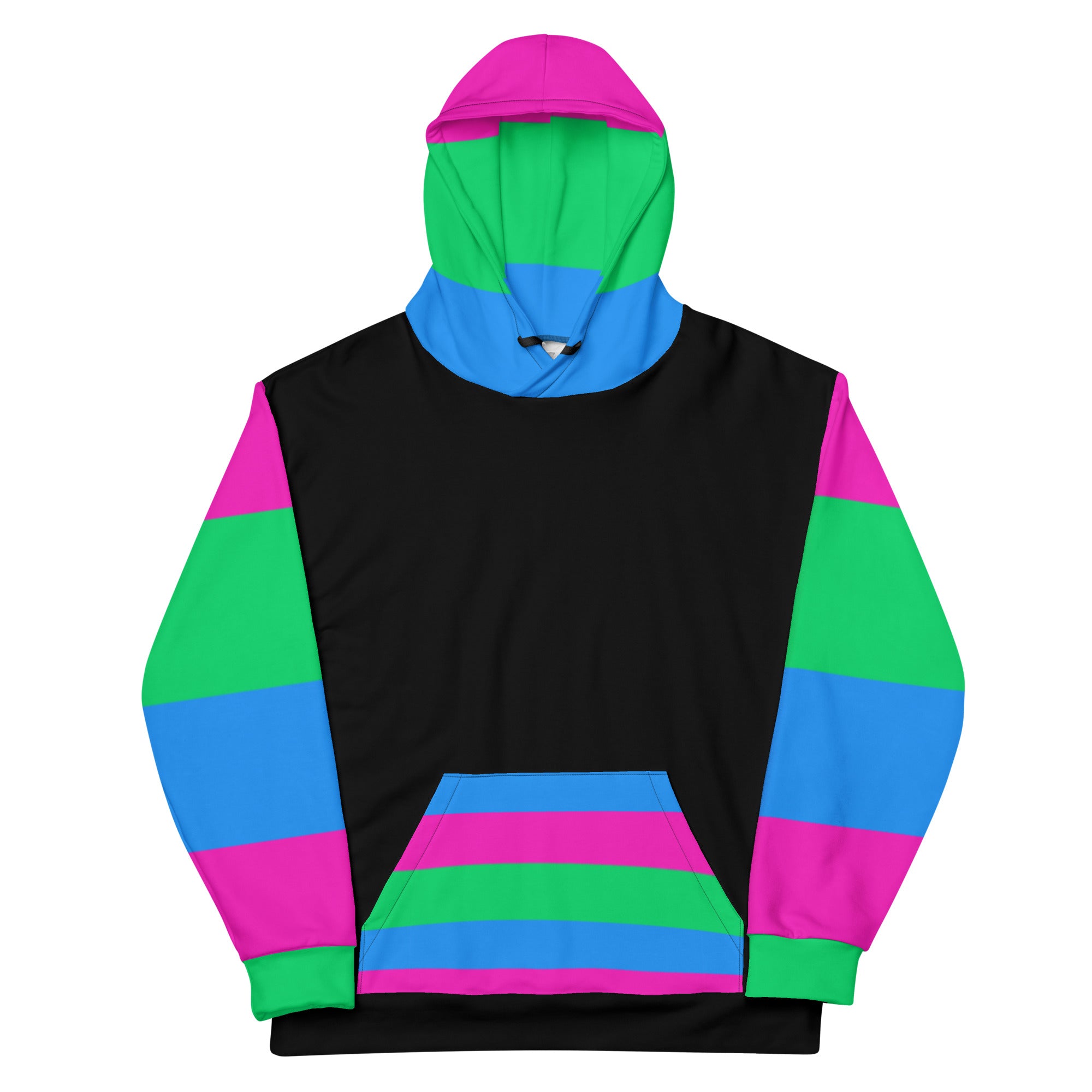 Sudadera con capucha Bandera del Orgullo Polisexual